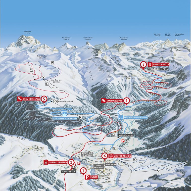Schlittel Karte Bergün Preda Darlux Schlittel-Bahnorama Schlittel Karte Bergün Preda Darlux Schlittel-Bahnorama